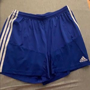 Blue adidas shorts